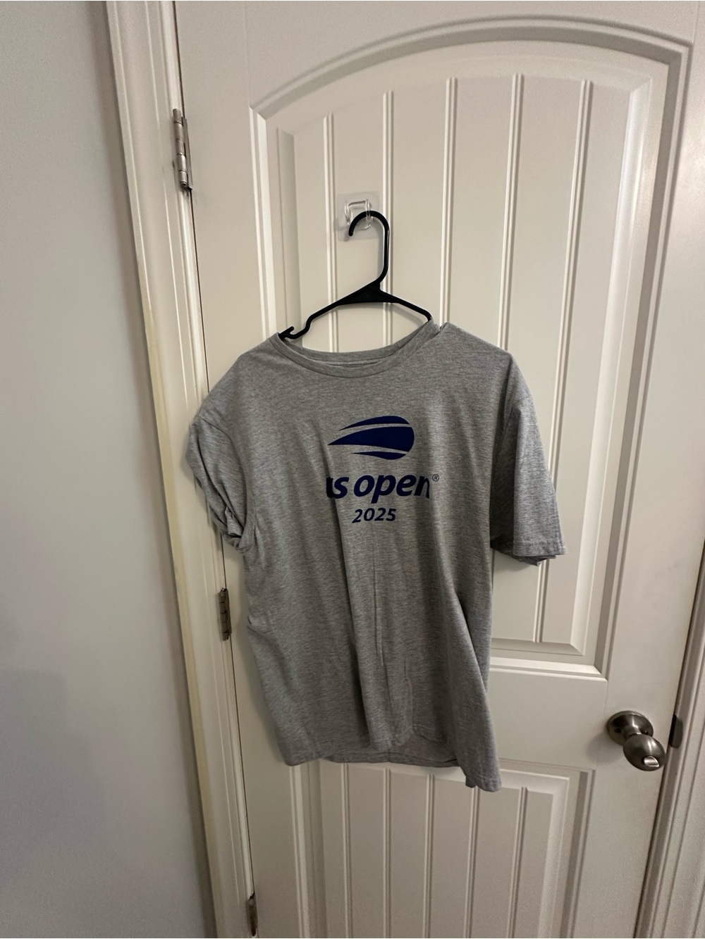 USTA Gray Logo Tee — Athletic Crew Neck